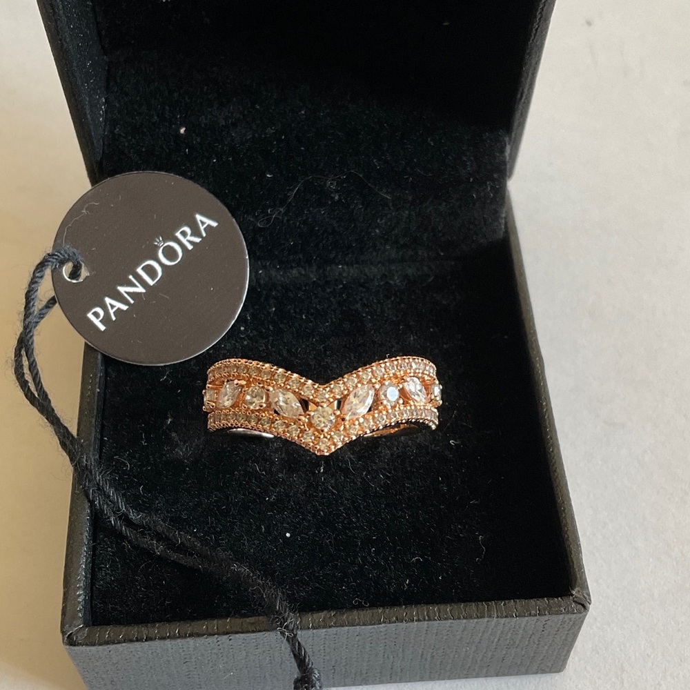 Pandora Sparkling Rose Gold Ring